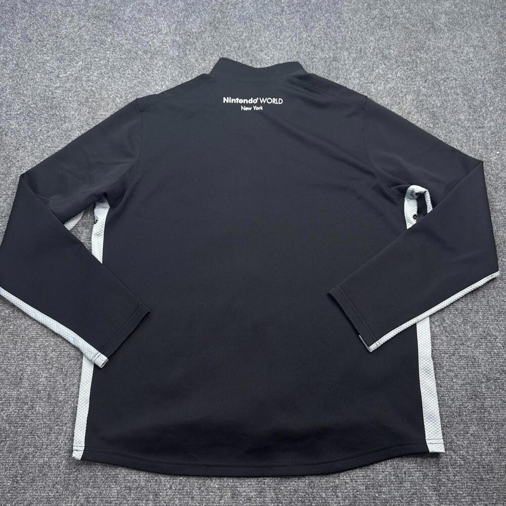 ALO x Nintendo World New York Full Zip Jacket Mens Size Large Black Mock Neck - Picture 10 of 16